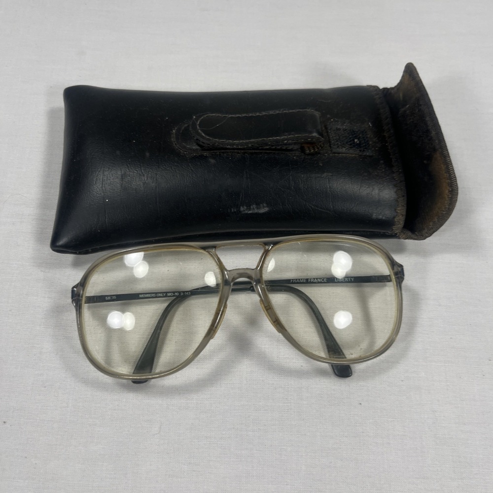 Vintage Liberty France Member's Only Eyeglasses Frames MO-10 58[]15 With Case